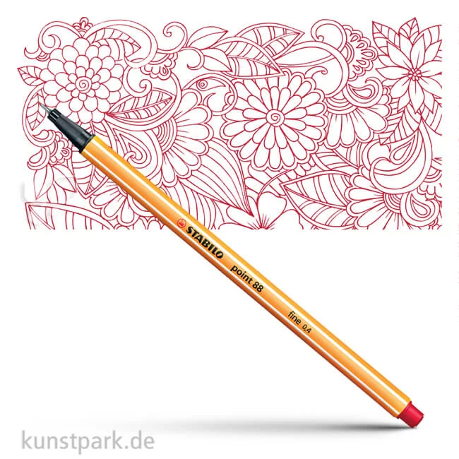 Artikelbild 1 des Artikels “STABILO Point 88 Fineliner Einzelstift | Rot“