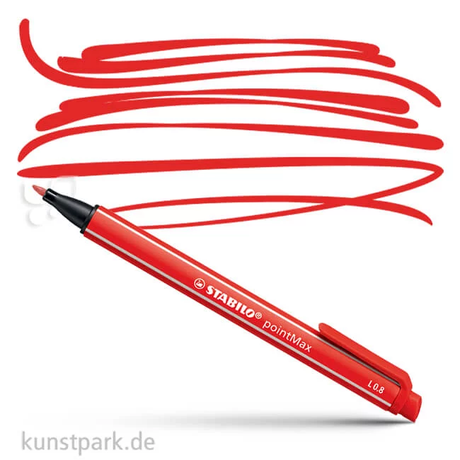 Artikelbild 1 des Artikels “STABILO pointMax Filzschreiber Einzelstift | Carminrot“