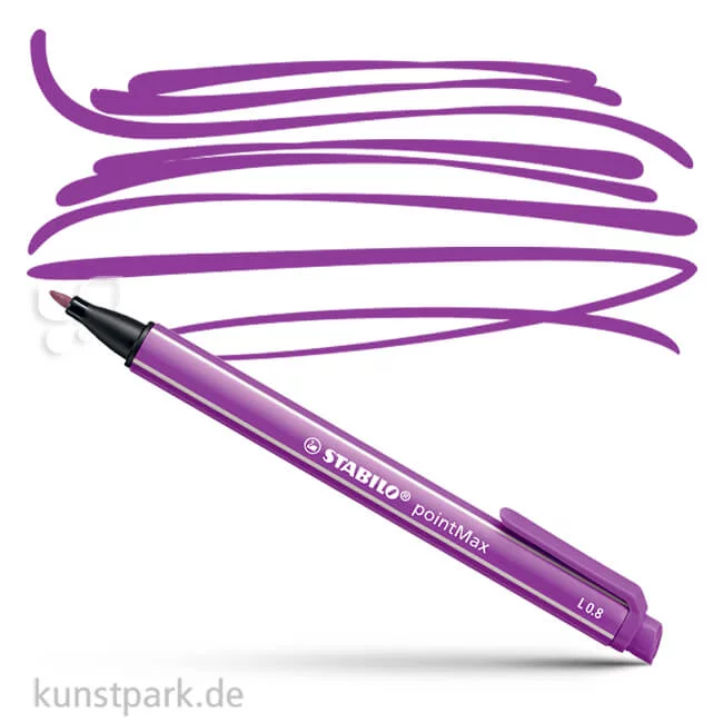 Artikelbild 1 des Artikels “STABILO pointMax Filzschreiber Einzelstift | Lila“