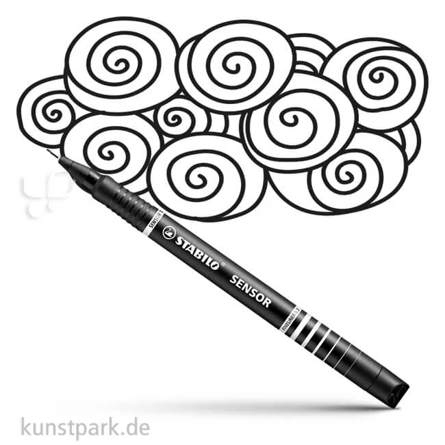Artikelbild 1 des Artikels “STABILO Sensor Fineliner Einzelstift | Schwarz“