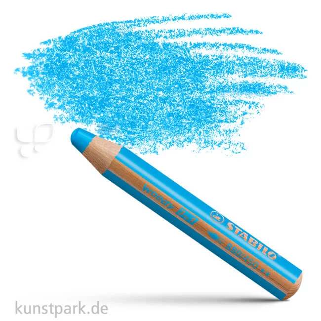 Artikelbild 1 des Artikels “STABILO woody 3 in 1 Farbstift Einzelstift | Cyanblau“