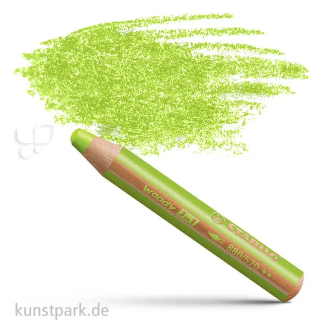 Artikelbild 1 des Artikels “STABILO woody 3 in 1 Farbstift Einzelstift | Hellgrün“