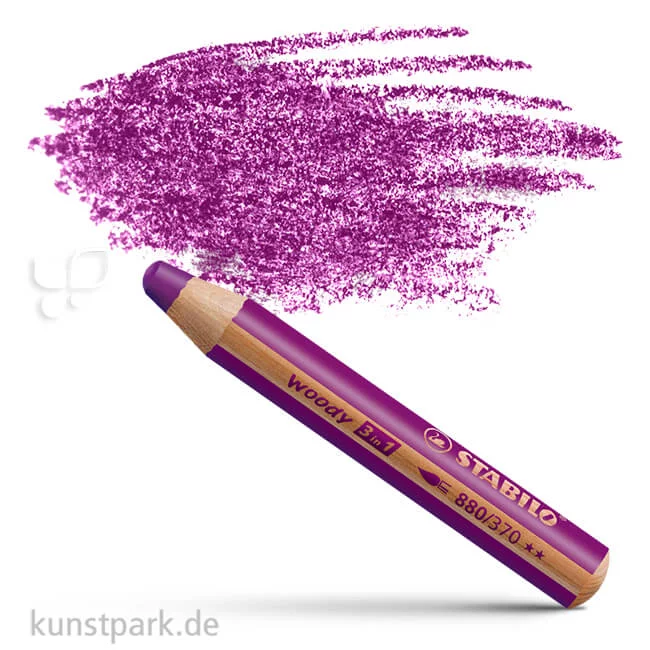Artikelbild 1 des Artikels “STABILO woody 3 in 1 Farbstift Einzelstift | Lila“