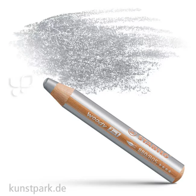 Artikelbild 1 des Artikels “STABILO woody 3 in 1 Farbstift Einzelstift | Silber“