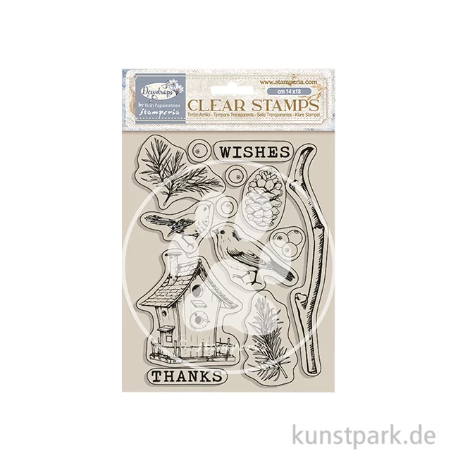 Artikelbild 1 des Artikels “Stamperia Acrylic Stamps - Create Happiness Dewdrops Bird Nest “