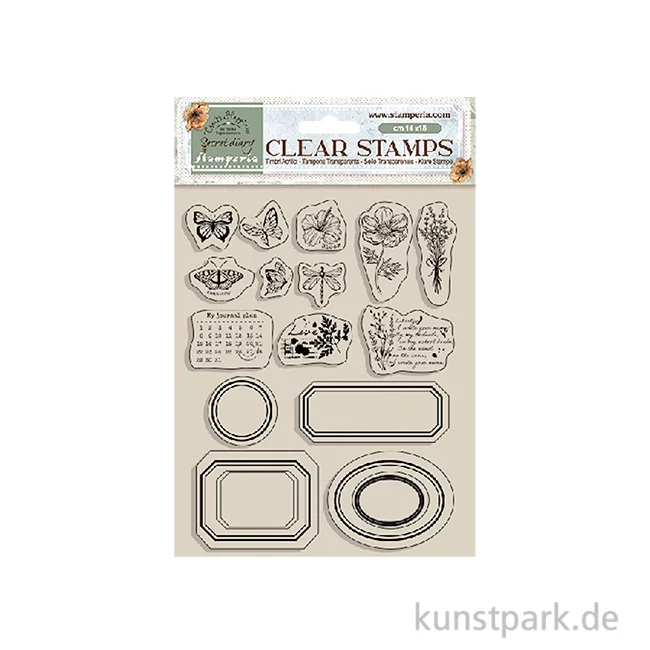 Artikelbild 1 des Artikels “Stamperia Acrylic Stamps - Create Happiness Secret Diary Labels “