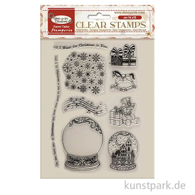 Artikelbild 1 des Artikels “Stamperia Acrylic Stamps - Gear up for Christmas Snowglobes “