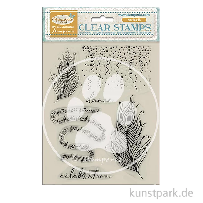 Artikelbild 1 des Artikels “Stamperia Acrylic Stamps - Masquerade Feathers “