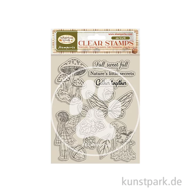 Artikelbild 1 des Artikels “Stamperia Acrylic Stamps - Whispering Woods Mushrooms Fairies “