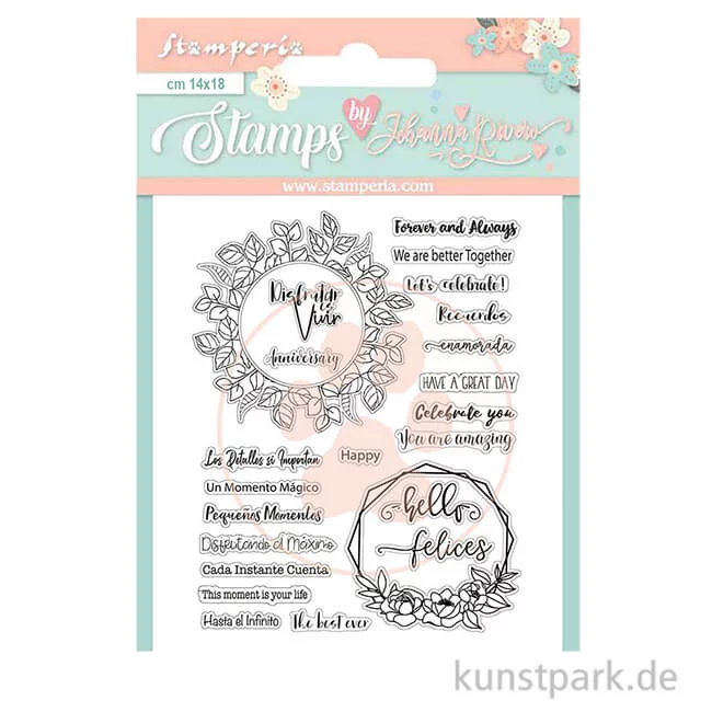 Artikelbild 1 des Artikels “Stamperia Clear Stamps - Celebration Quotes, 14 x 18 cm “