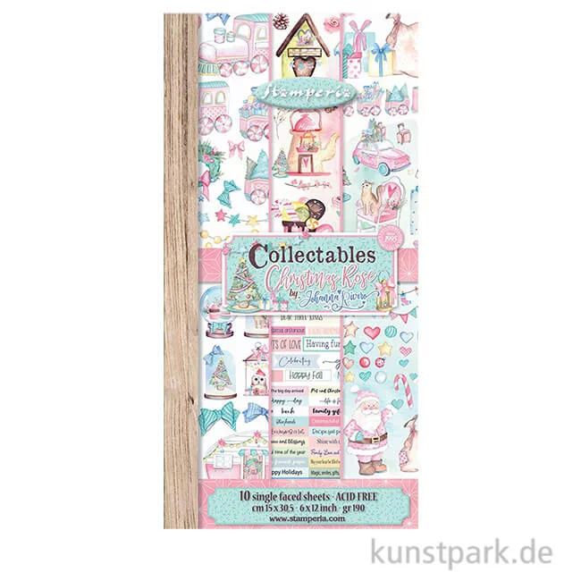 Artikelbild 1 des Artikels “Stamperia Collectables - Christmas Rose, 15 x 30,5 cm, 10 Blatt “
