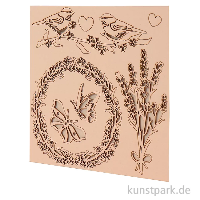 Artikelbild 1 des Artikels “Stamperia Decorative Chips - Provence Garland and Birds, 14 x 14 cm “