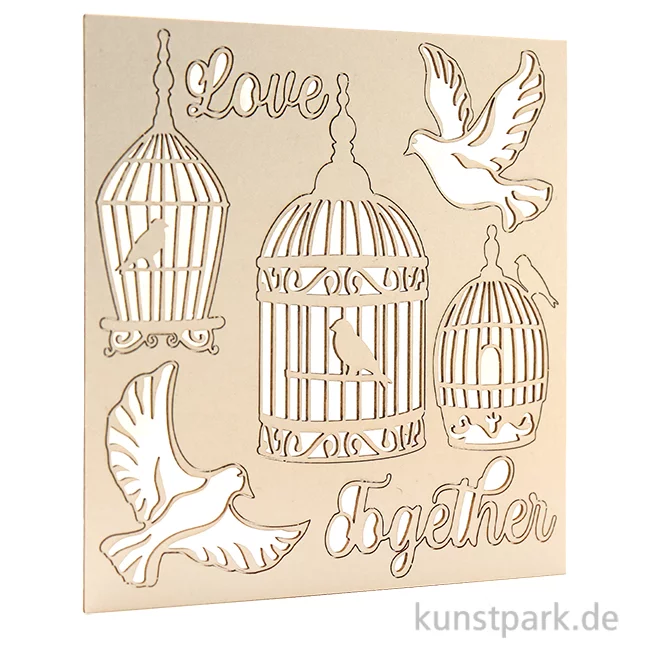 Artikelbild 1 des Artikels “Stamperia Decorative Chips - You and Me Love Together, 14 x 14 cm “