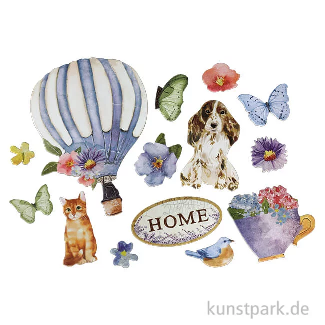 Artikelbild 1 des Artikels “Stamperia Die Cuts - Create Happiness Welcome Home, 45 Stanzteile “