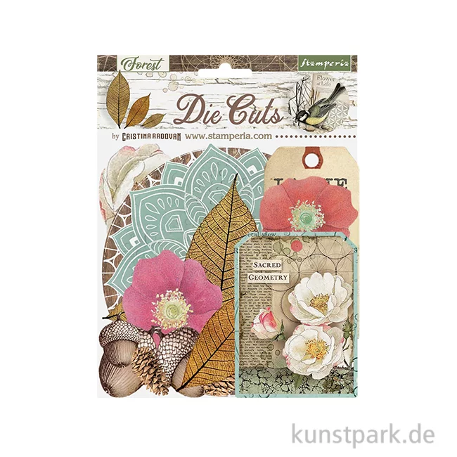 Artikelbild 1 des Artikels “Stamperia Die Cuts - Forest, 41 Stanzteile “