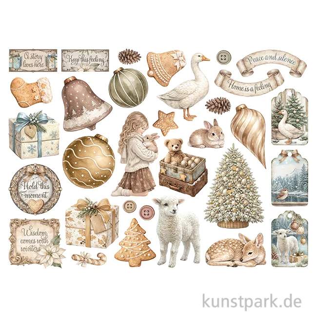 Artikelbild 1 des Artikels “Stamperia Die Cuts Stanzteile - White Christmas “