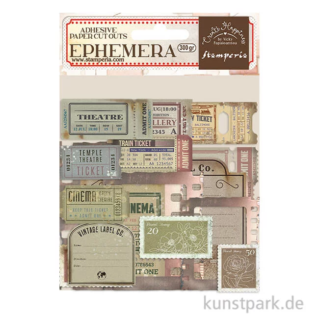 Artikelbild 1 des Artikels “Stamperia Ephemera Aufkleber - Create Happiness Tickets “