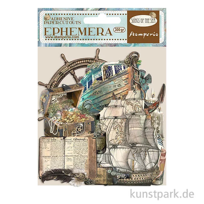 Artikelbild 1 des Artikels “Stamperia Ephemera Aufkleber - Songs of the Sea Sea Sailing Ship “
