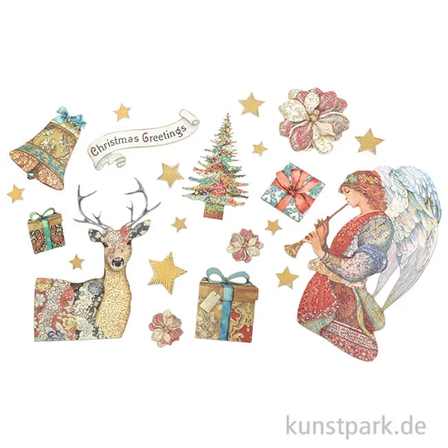 Artikelbild 1 des Artikels “Stamperia Ephemera Aufkleber - Christmas Greetings “