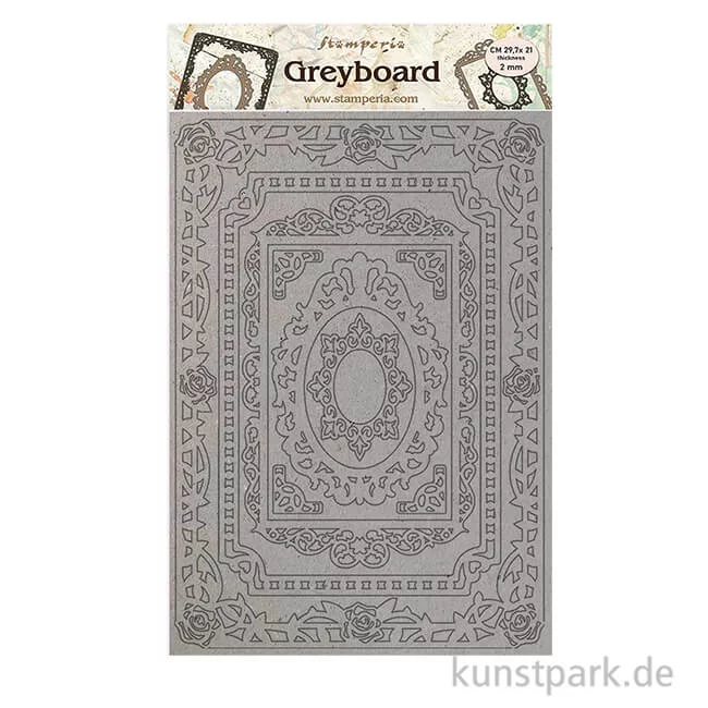 Artikelbild 1 des Artikels “Stamperia Greyboard - Atelier Frames, DIN A4, 2 mm “