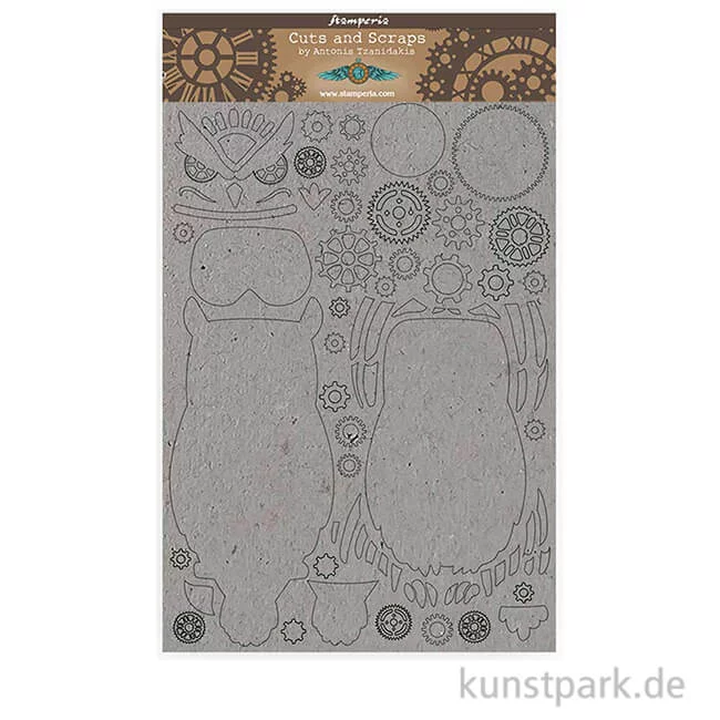 Artikelbild 1 des Artikels “Stamperia Greyboard - Sir Vagabond Owl, DIN A4, 2 mm “