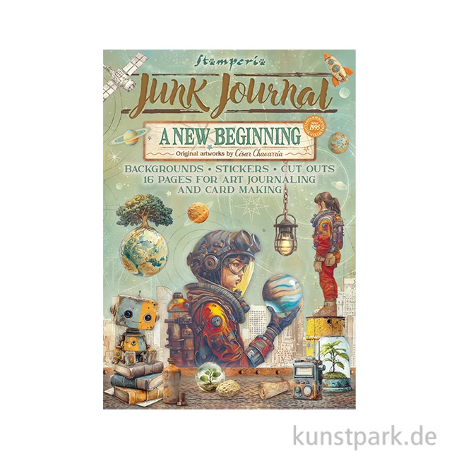 Artikelbild 1 des Artikels “Stamperia Junk Journal Set, 16 Blatt, A4 - A New Beginning “
