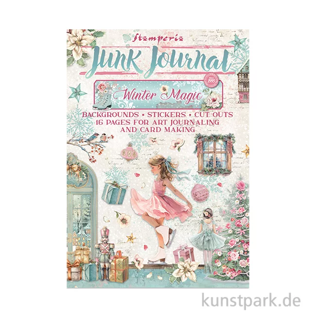 Artikelbild 1 des Artikels “Stamperia Junk Journal Set, 16 Blatt, A4 - Winter Magic “