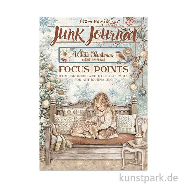 Artikelbild 1 des Artikels “Stamperia Junk Journal Set, 16 Blatt, A5 - White Christmas “