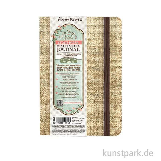 Artikelbild 1 des Artikels “Stamperia Mixed Media Journal, Stone Paper - Create Happiness DIN A6“