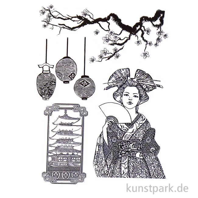 Artikelbild 1 des Artikels “Stamperia Mixed Media Stamp - Sir Vagabond in Japan Lantern “