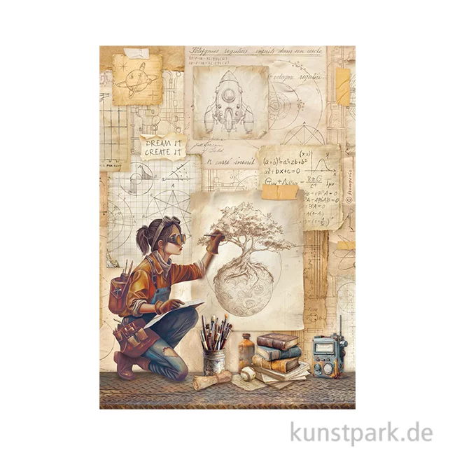 Artikelbild 1 des Artikels “Stamperia Reispapier - A New Beginning Drafts Technical Drawings, A4 “