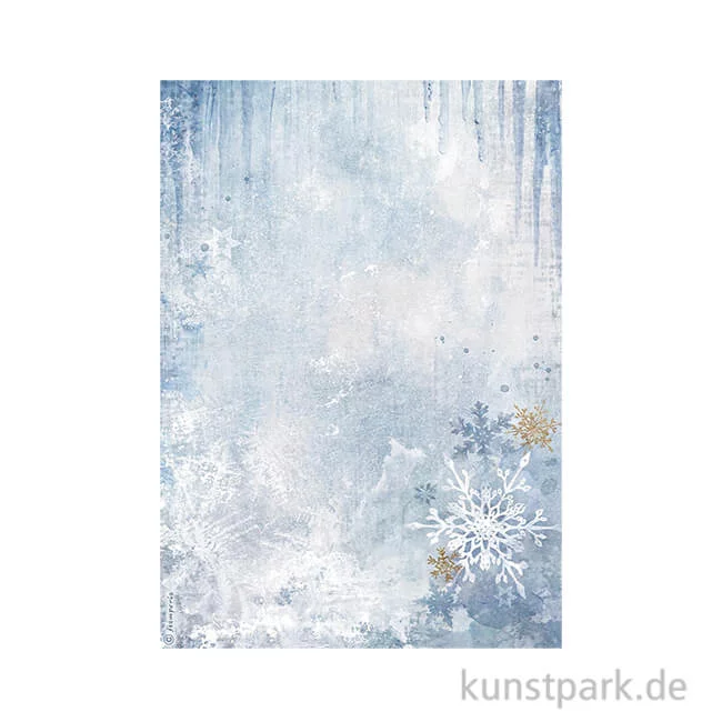 Artikelbild 1 des Artikels “Stamperia Reispapier - Create Happiness Dewdrops Snowflakes, DIN A4 “