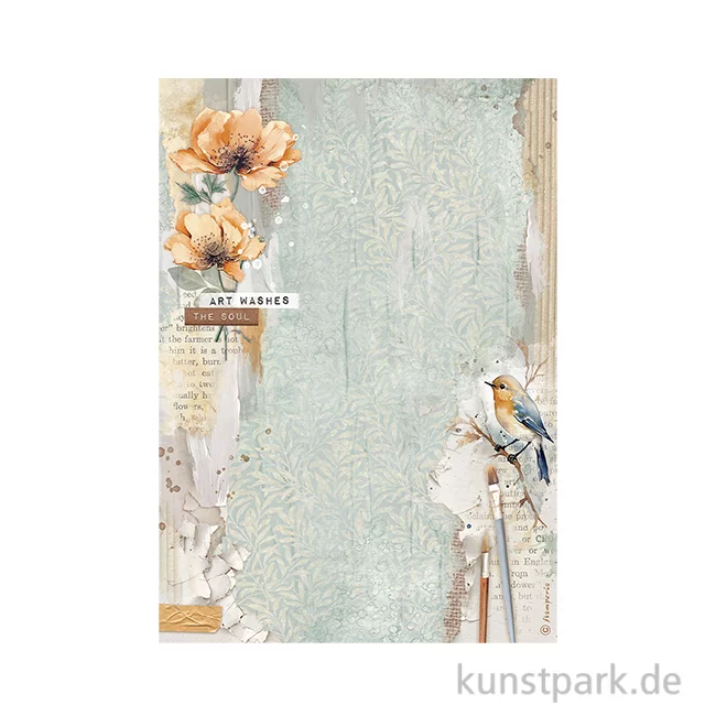 Artikelbild 1 des Artikels “Stamperia Reispapier - Create Happiness Secret Diary Bird, A4 “