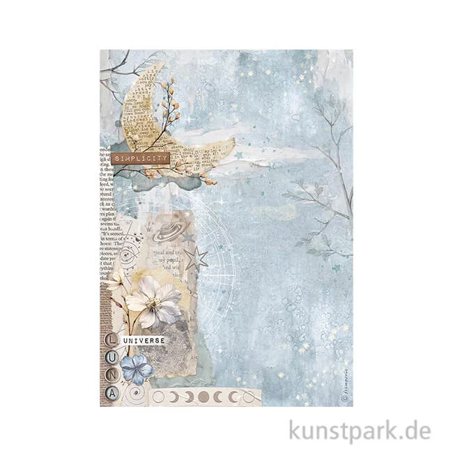 Artikelbild 1 des Artikels “Stamperia Reispapier - Create Happiness Secret Diary Moon, A4 “
