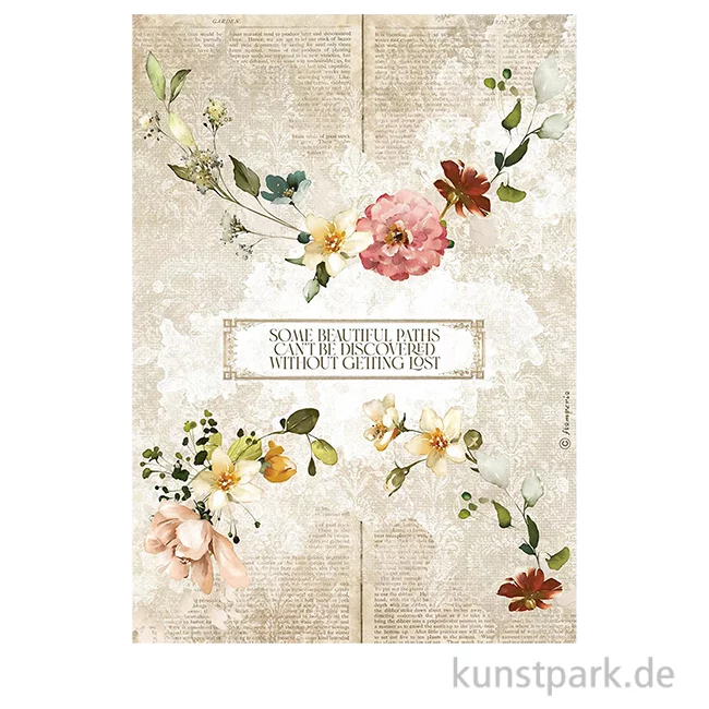 Artikelbild 1 des Artikels “Stamperia Reispapier - Garden of Promises Garlands, DIN A4 “