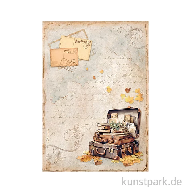 Artikelbild 1 des Artikels “Stamperia Reispapier - Golden Harmony Suitcase, DIN A4 “