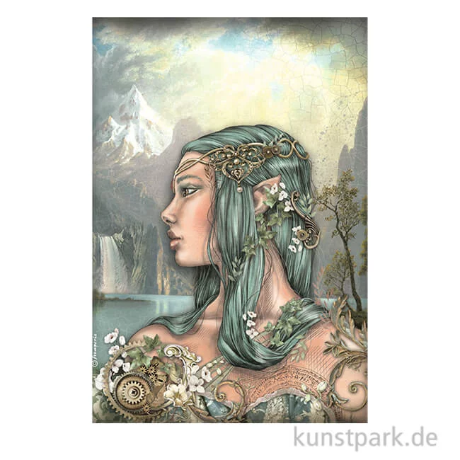 Artikelbild 1 des Artikels “Stamperia Reispapier - Magic Forest Amazon, DIN A4 “