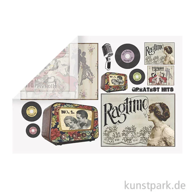 Artikelbild 1 des Artikels “Stamperia Reispapier - Music, 48 x 33 cm, Einzelblatt “