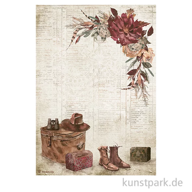 Artikelbild 1 des Artikels “Stamperia Reispapier - Our Way Country Elements, DIN A4 “