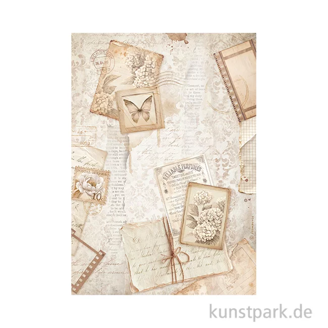 Artikelbild 1 des Artikels “Stamperia Reispapier - Quiet Days Postcards, DIN A4 “