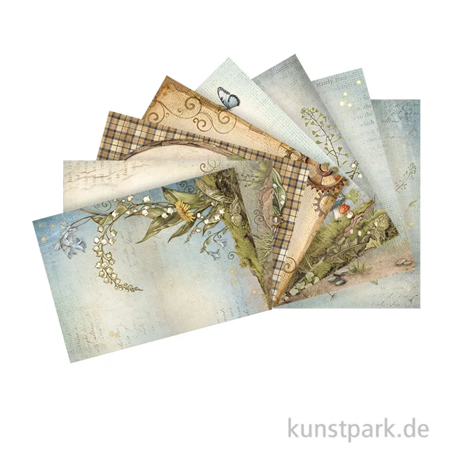 Artikelbild 1 des Artikels “Stamperia Reispapier Selection - Hidden Grove Backgrounds, A6 “