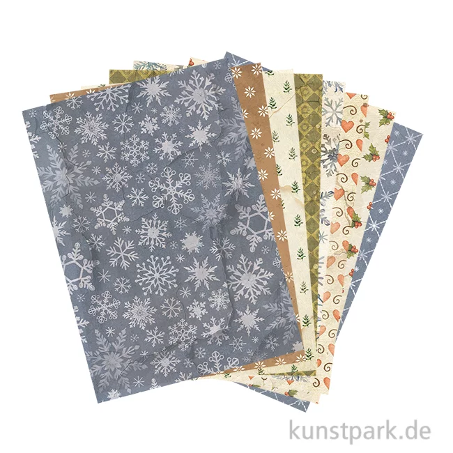 Artikelbild 1 des Artikels “Stamperia Reispapier Selection - Silent Night Backgrounds, A6 “