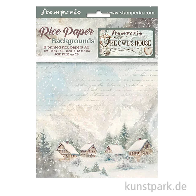 Artikelbild 1 des Artikels “Stamperia Reispapier Selection - The Owl's House Backgrounds, A6 “