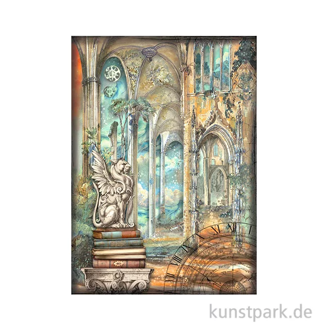 Artikelbild 1 des Artikels “Stamperia Reispapier - Sir Vagabond Fantasy World Dragon, A4 “