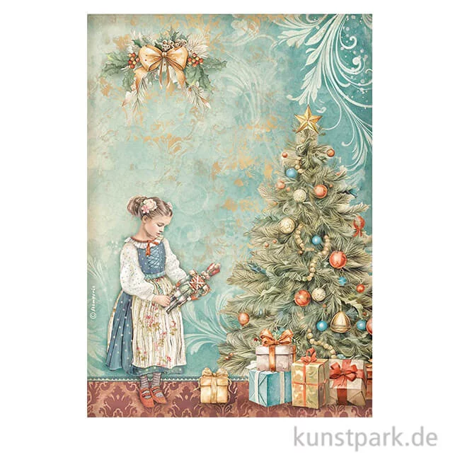 Artikelbild 1 des Artikels “Stamperia Reispapier - The Nutcracker Christmas Tree, DIN A4 “