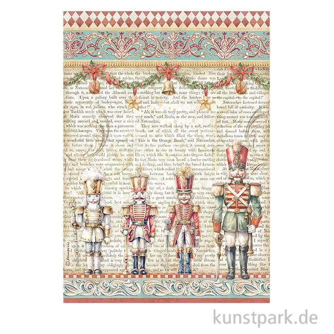 Artikelbild 1 des Artikels “Stamperia Reispapier - The Nutcracker Soldiers, DIN A4 “