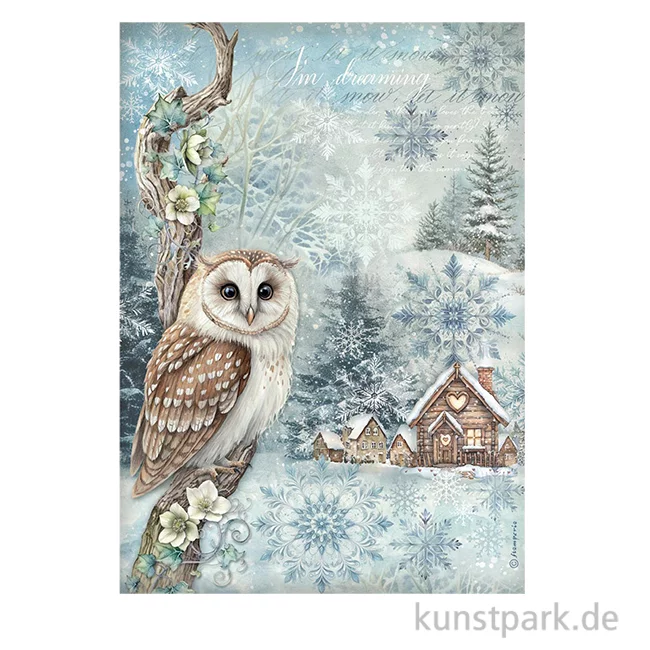 Artikelbild 1 des Artikels “Stamperia Reispapier - The Owl's House Owl, DIN A4 “