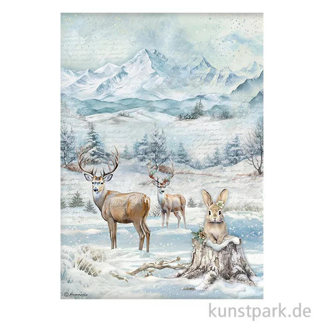 Artikelbild 1 des Artikels “Stamperia Reispapier - The Owl's House Wildlife, DIN A4 “