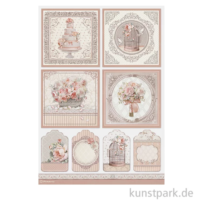 Artikelbild 1 des Artikels “Stamperia Reispapier - You and Me Cards, DIN A4 “