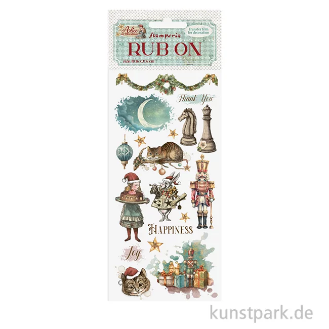 Artikelbild 1 des Artikels “Stamperia Rub On Transferfolie - Alice in Christmas Happiness “